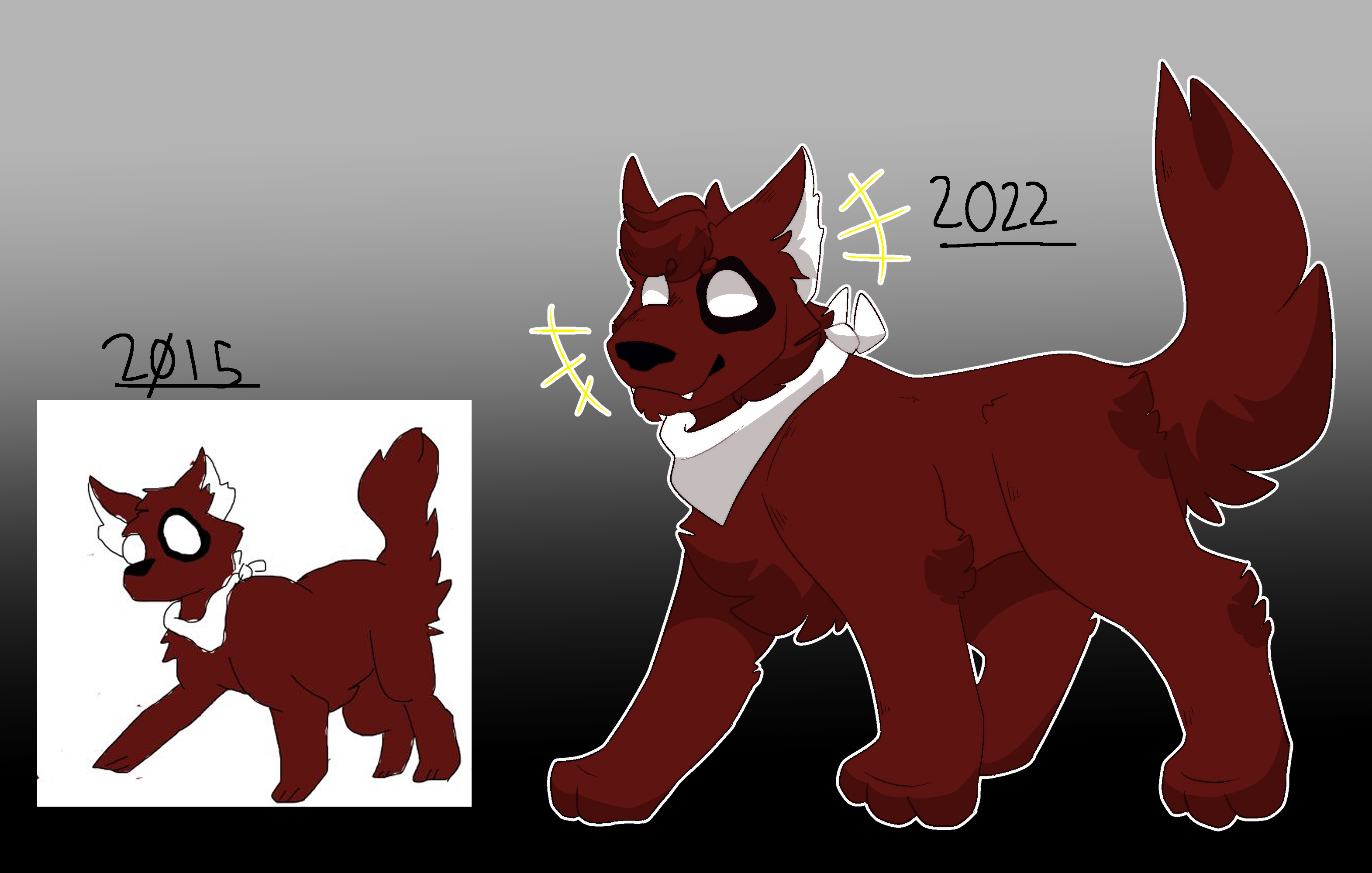 January 2022- I found my old art from Quotev back in like, I'd say 2015 at the earliest and decided to redraw it!