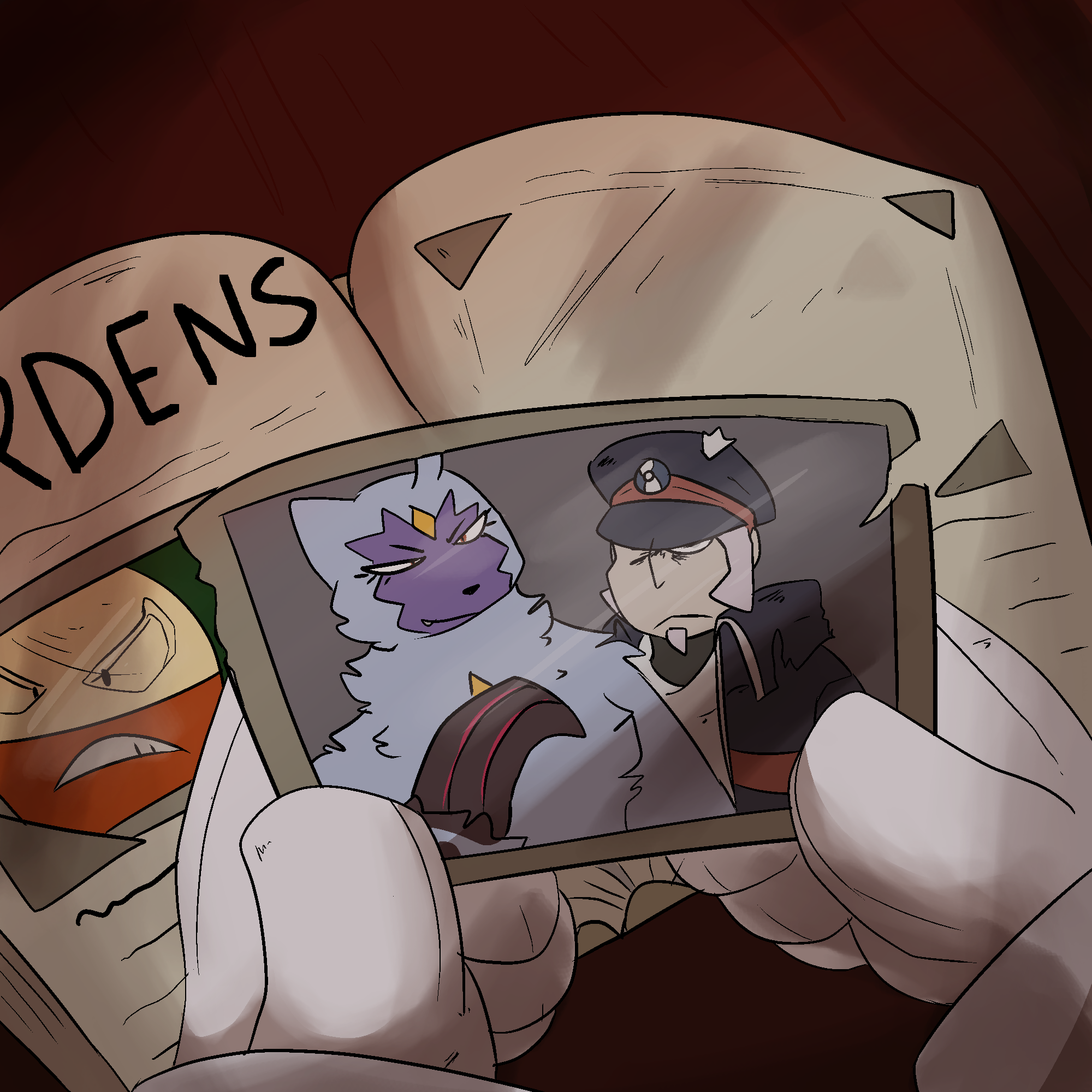 Febuary 2022- Part 1/2 of a small comic I did for a friend at the time's fic that they never published. If I remember correctly, this was my most popular tumblr post.