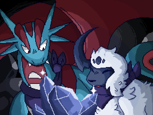 September 2023 - splash screen for a rom hack I never finished. Maybe I'll touch it again someday