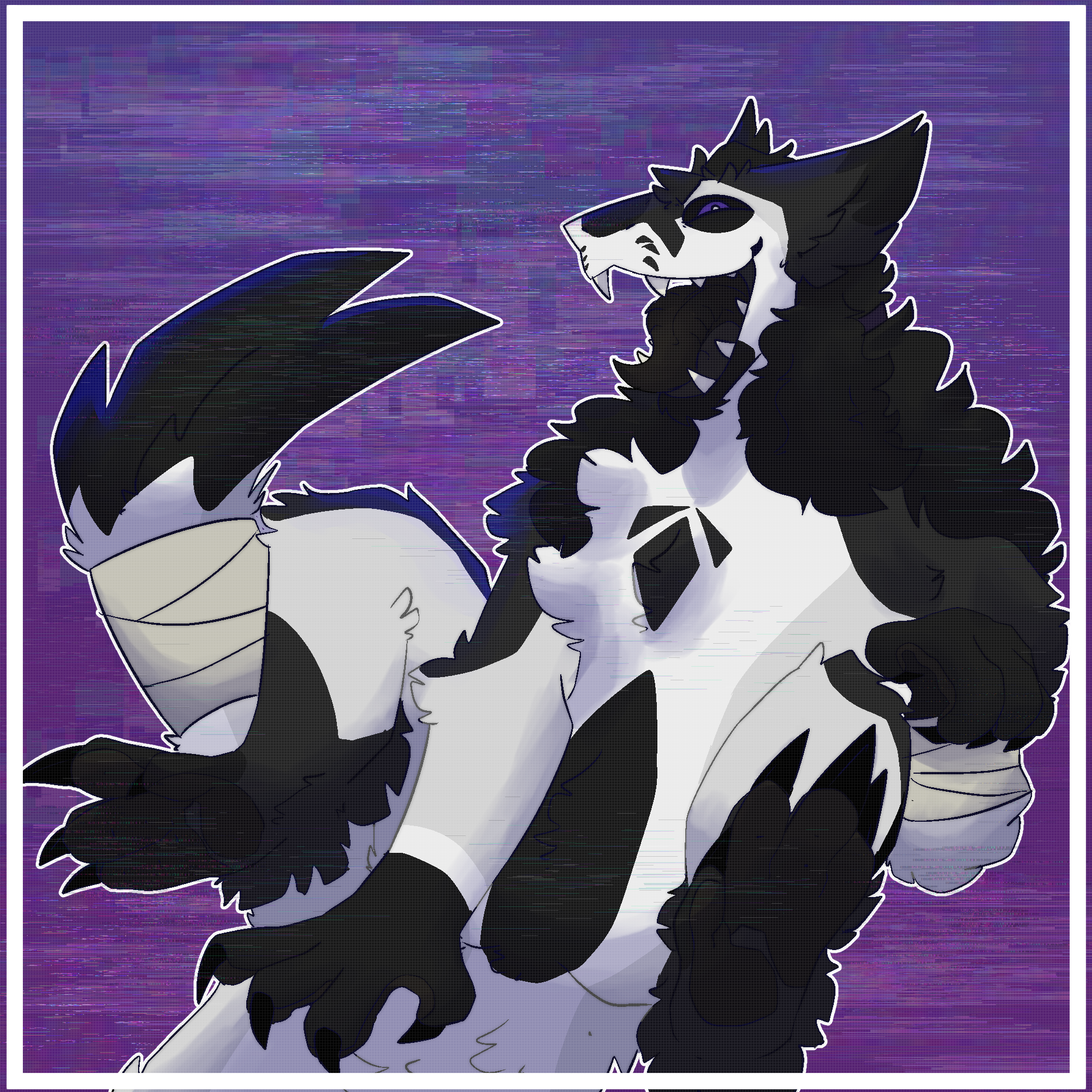 April 2023- My new fursonie... He's a sergal and I recently fell in love with the species! They're so silly